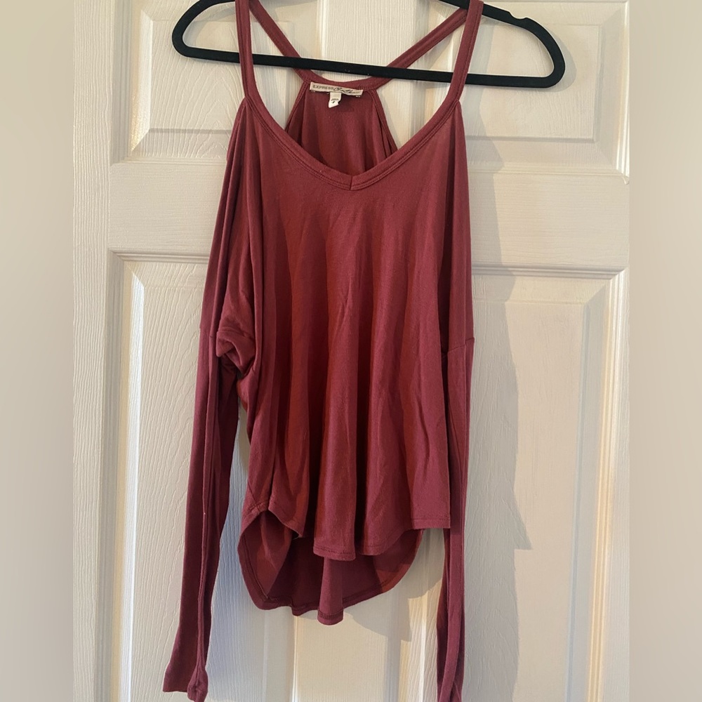 Express S long sleeve tip open shoulder